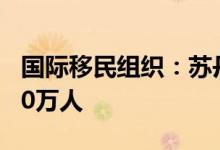 国际移民组织：苏丹国内流离失所者将超1000万人