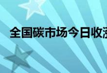 全国碳市场今日收涨0.67% 报96.07元/吨