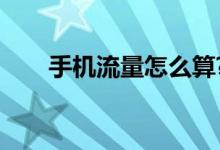 手机流量怎么算?（手机流量怎么算）