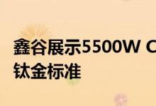 鑫谷展示5500W CRPS电源：转换效率96％ 钛金标准