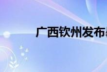 广西钦州发布暴雨红色预警信号