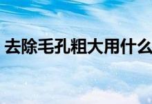去除毛孔粗大用什么护肤品（去除毛孔粗大）