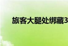 旅客大腿处绑藏3只活体龟 被海关查获