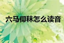 六马仰秣怎么读音（六马仰秣是什么意思）