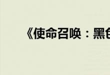 《使命召唤：黑色行动6》需时刻在线