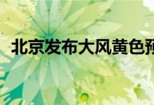 北京发布大风黄色预警！阵风可达9、10级