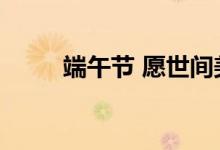端午节 愿世间美好接“粽”而至！