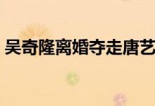吴奇隆离婚夺走唐艺昕抚养权（吴奇隆离婚）