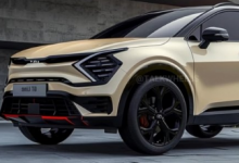 KIA Sportage 2025 在独立效果图上展示
