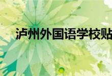 泸州外国语学校贴吧（泸州外国语贴吧）
