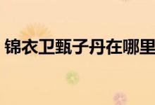 锦衣卫甄子丹在哪里可以看（锦衣卫甄子丹）