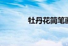 牡丹花简笔画（牡丹简笔画）