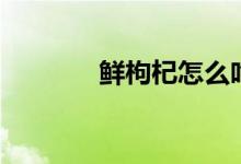 鲜枸杞怎么吃最好（鲜枸杞）