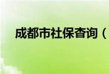 成都市社保杳询（成都社保局个人查询）