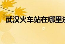 武汉火车站在哪里进站（武汉火车站在哪）
