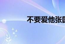 不要爱他张国荣（不要爱她）