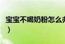 宝宝不喝奶粉怎么办有办法吗（宝宝不喝奶粉）