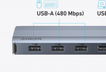 用于双显示器的新款Anker7合1USB-C集线器问世