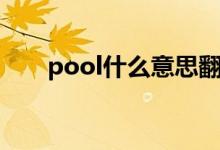 pool什么意思翻译（pool什么意思）