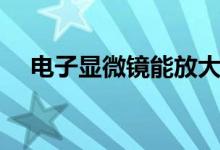 电子显微镜能放大多少倍（电子显微镜）