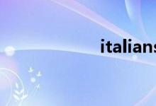 italians（italian）