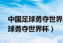 中国足球勇夺世界杯冠军搞笑 漫画（中国足球勇夺世界杯）