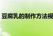 豆腐乳的制作方法视频（豆腐乳的制作方法）