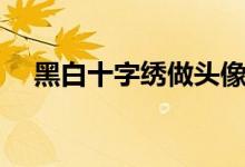 黑白十字绣做头像好不好（黑白十字绣）