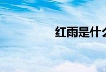 红雨是什么意思（红雨）