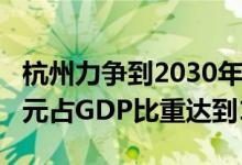 杭州力争到2030年海洋生产总值达到3400亿元占GDP比重达到10%
