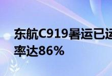 东航C919暑运已运输超4.9万人次 平均客座率达86%