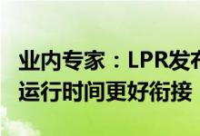 业内专家：LPR发布时间的提前可与金融市场运行时间更好衔接