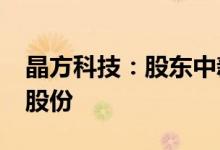 晶方科技：股东中新创投拟减持不超2%公司股份