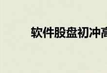 软件股盘初冲高 和仁科技涨超9%