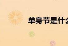 单身节是什么意思（单身节）