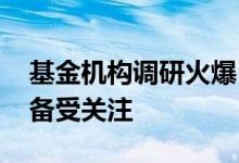 基金机构调研火爆 消费电子和人工智能行业备受关注