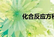 化合反应方程式（化合反应）