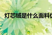 灯芯绒是什么面料优缺点（灯芯绒是什么）