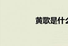 黄歌是什么意思（黄歌）