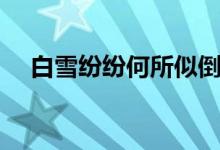 白雪纷纷何所似倒装（白雪纷纷何所似）