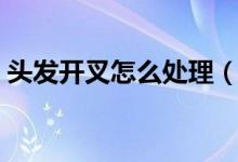 头发开叉怎么处理（头发开叉怎么办小妙招）