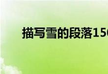 描写雪的段落150字(描写雪的段落)