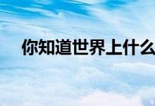 你知道世界上什么洞最深（什么洞最深）