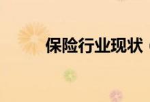 保险行业现状（保险行业怎么样）