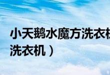 小天鹅水魔方洗衣机功能介绍（小天鹅水魔方洗衣机）