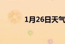 1月26日天气预报（1月26日）