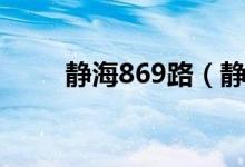 静海869路（静海867路多久一辆）