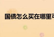 国债怎么买在哪里可以买到（国债怎么买）