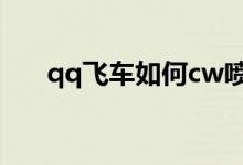 qq飞车如何cw喷（qq飞车怎么三喷）