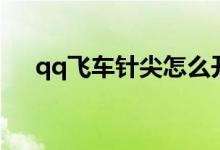 qq飞车针尖怎么开永久（qq飞车针尖）